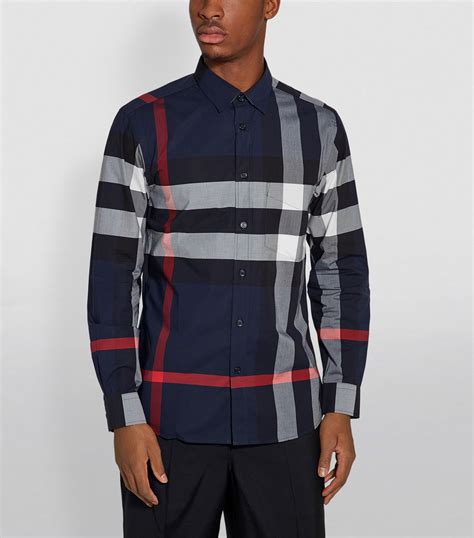 burberry check poplin shirt|burberry poplin shirt.